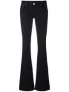 Don't Cry Flared Trousers, Women's, Size: 27, Black, Cotton/spandex/elastane/modal