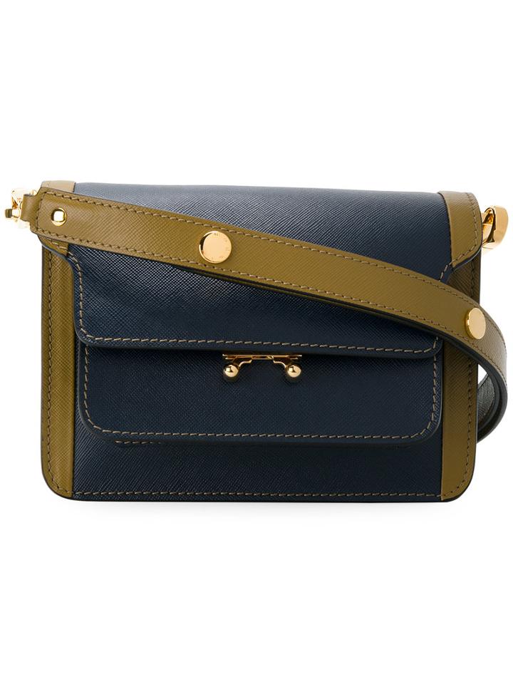 Marni - Trunk Shoulder Bag - Women - Leather - One Size, Blue, Leather