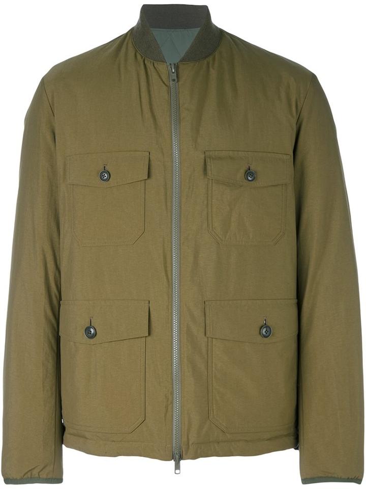 Yohji Yamamoto W-reversible Blouson, Men's, Size: 2, Green, Feather Down/acrylic/nylon/feather