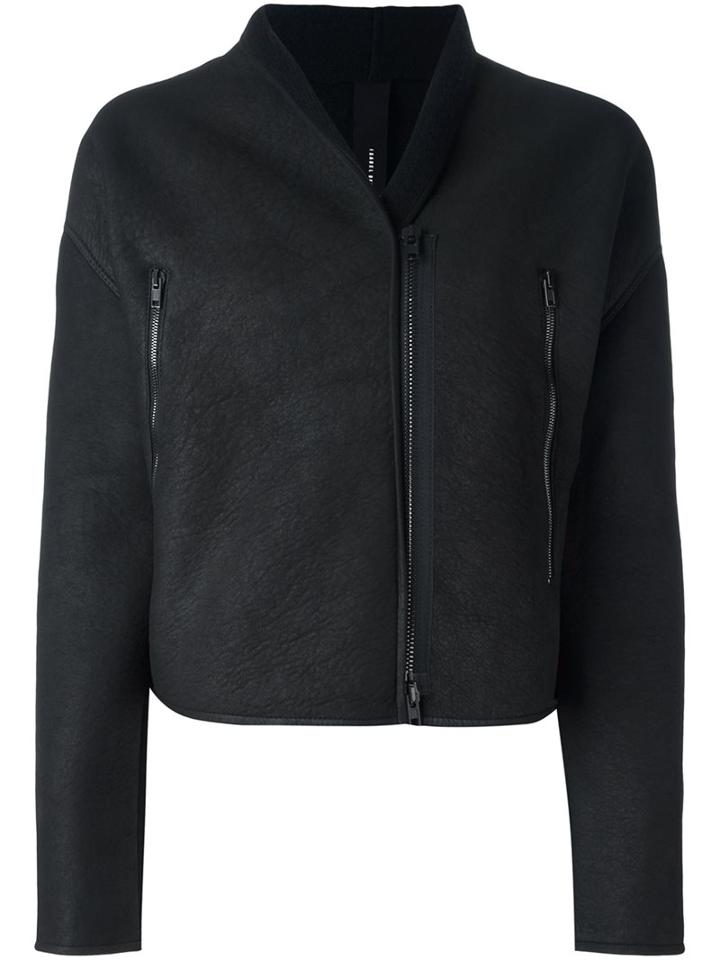 Isabel Benenato Zipped Shearling Jacket