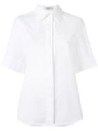 Lanvin Boxy Short Sleeved Shirt, Women's, Size: 38, White, Cotton