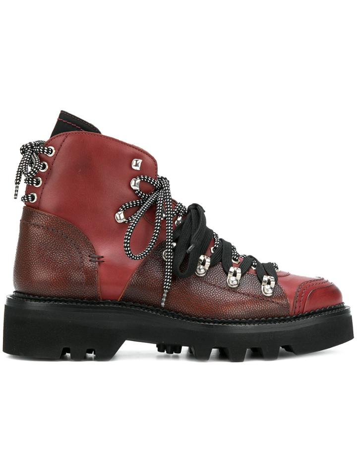 Dsquared2 Lug Sole Double-laced Ankle Boots