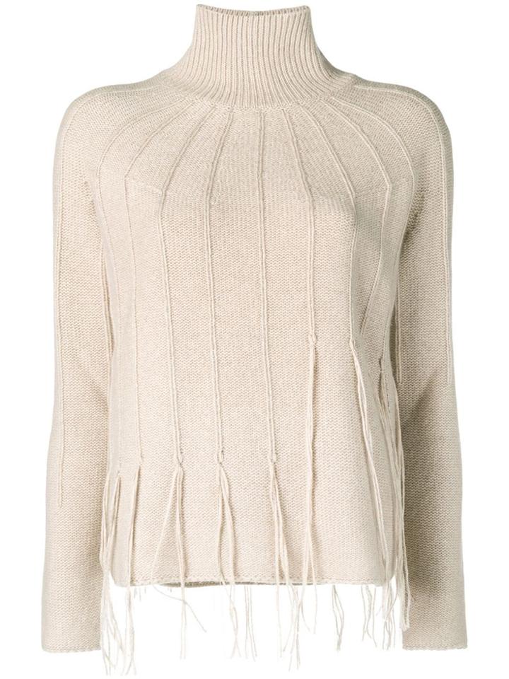 Fabiana Filippi Seams Knitted Sweater - Neutrals