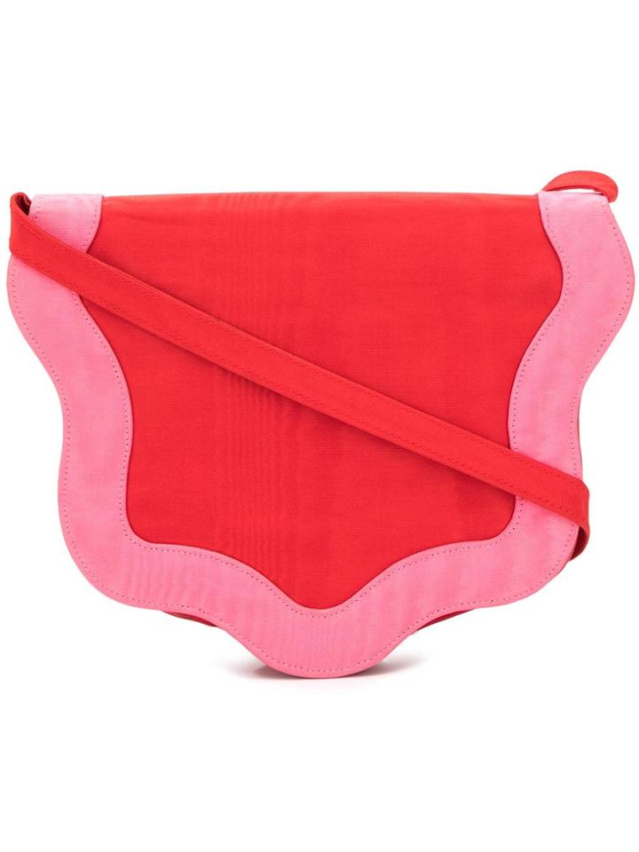 Yves Saint Laurent Vintage 1980's Wavy Shoulder Bag - Red