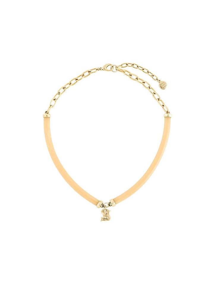 Sonia Rykiel Vintage Initial Pendant Necklace, Women's, Nude/neutrals