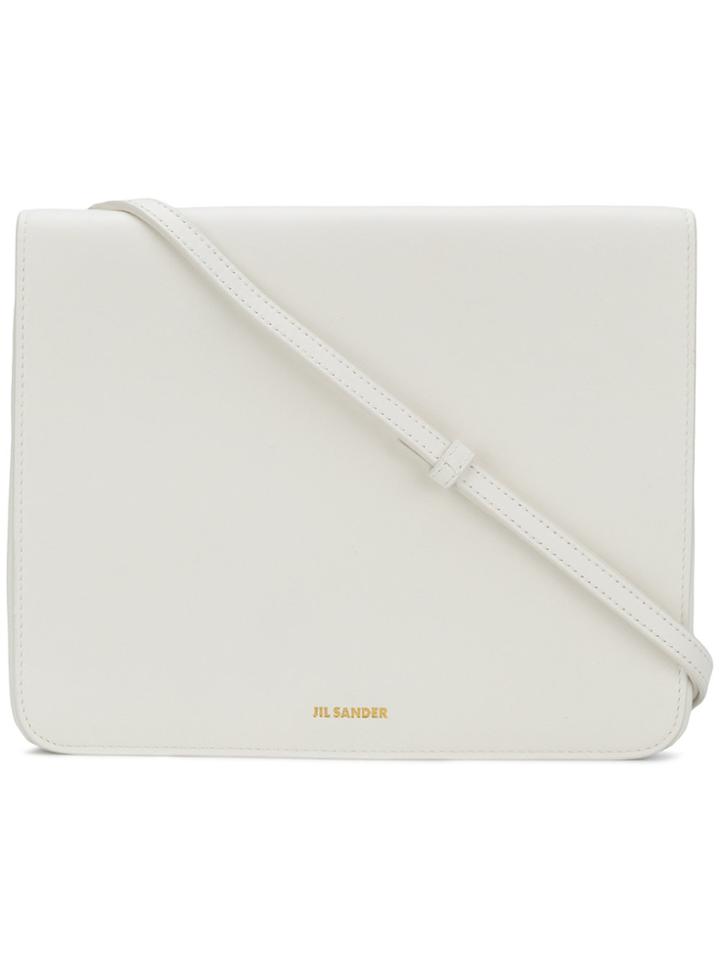 Jil Sander Square Shoulder Bag - White