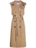 Peserico Double-breasted Trench Gilet - Brown