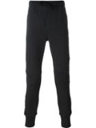 Dolce & Gabbana Ribbed Detail Track Pants, Men's, Size: 52, Grey, Cotton