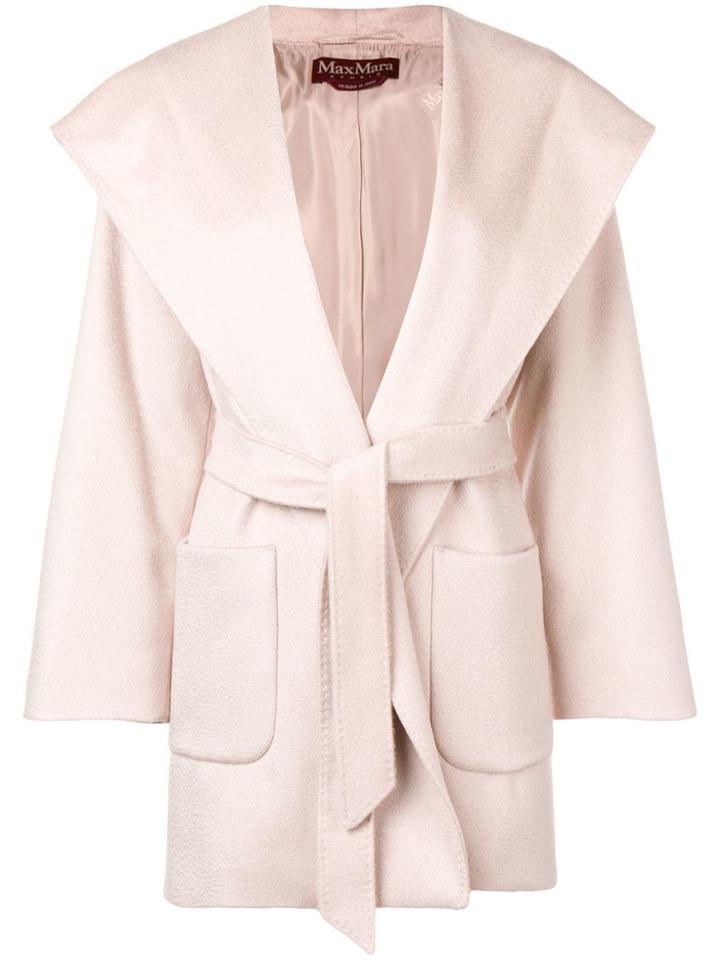 Max Mara Studio Short Belted Coat - Brown