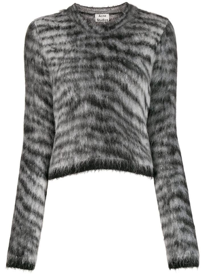 Acne Studios Furry Effect Jumper - Grey
