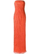 Tufi Duek Strapless Gown - Yellow & Orange
