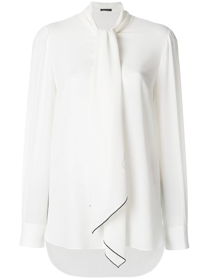 Alexander Mcqueen Tied Neck Blouse - White
