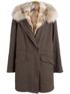 Yves Salomon Coyote Fur Lined Parka