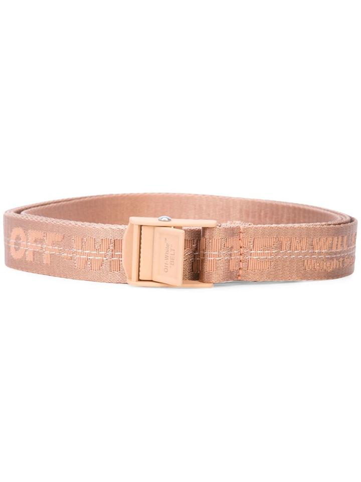 Off-white Brand Embroidery Belt - Pink & Purple