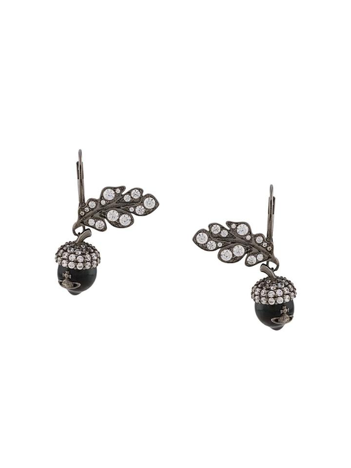 Vivienne Westwood Donella Drop Earrings - Black