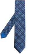 Brioni Checkered Tie - Blue