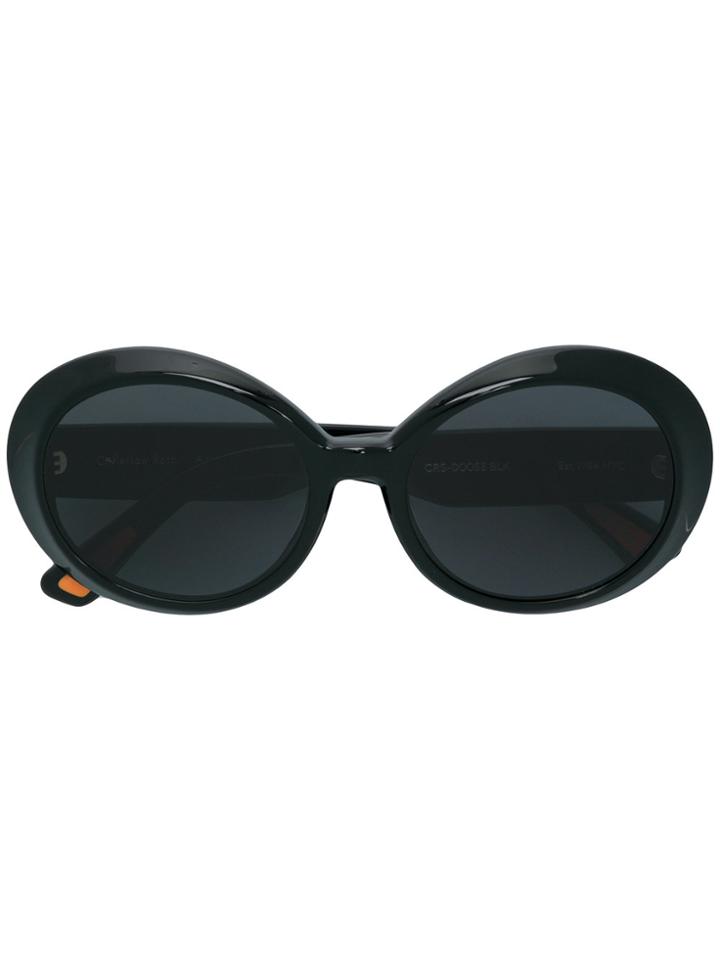 Christian Roth Eyewear Archive 1993 Round Sunglasses - Black