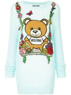 Moschino Teddy Bear Sweater Dress - Blue