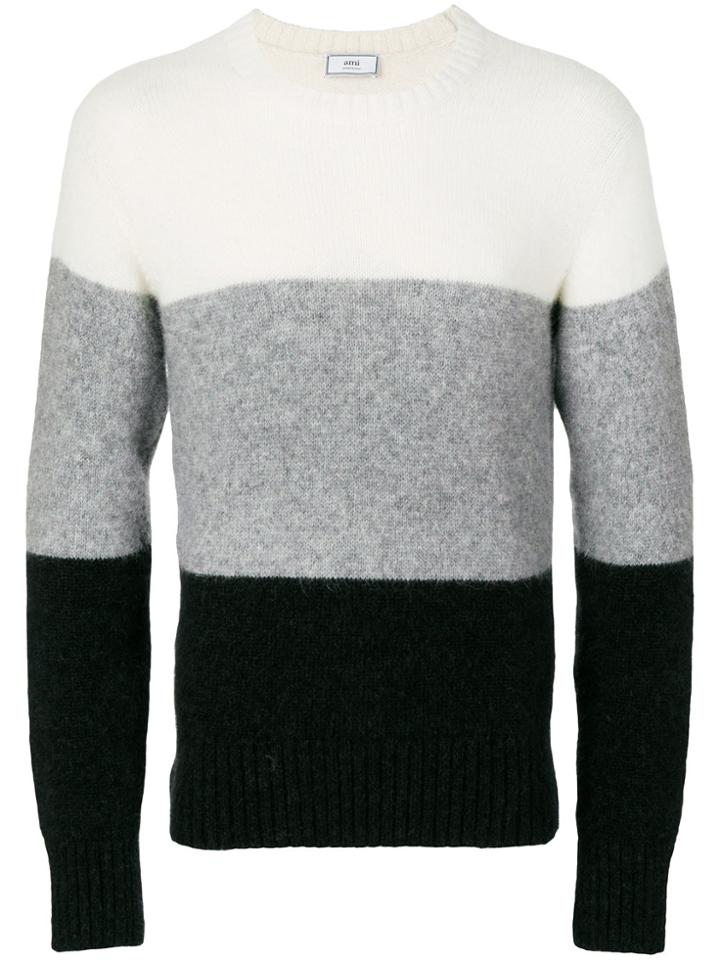 Ami Alexandre Mattiussi Wide Stripes Crewneck Sweater - Multicolour
