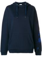 Closed Embroidered Hoodie - Blue