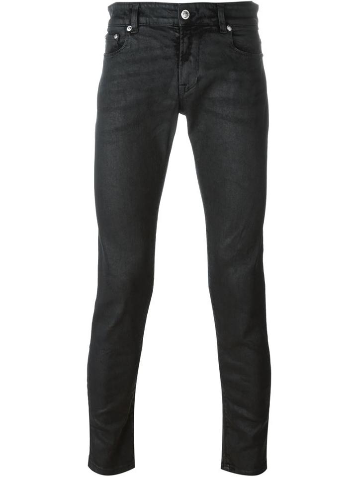 Versus Skinny Jeans, Men's, Size: 31, Black, Cotton/spandex/elastane/polyester