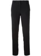 No21 - Cropped Trousers - Women - Silk/acetate - 42, Black, Silk/acetate