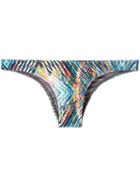 Lygia & Nanny Printed Bikini Bottom, Women's, Size: Medium, Blue, Polyimide/spandex/elastane