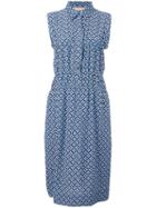 Marni Tracery Print Dress, Women's, Size: 44, Blue, Silk