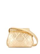 Chanel Pre-owned Clasp Shoulder Bag - Gold