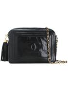 Chanel Vintage Cc Logo Fringe Chain Bag, Women's, Black