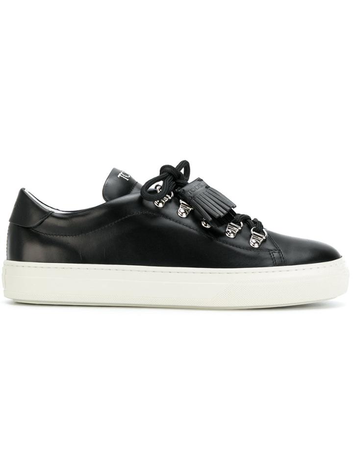 Tod's Tassel Trim Sneakers - Black