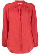 Closed Long Sleeve Shirt - Red