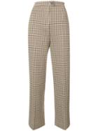 Moncler Houndstooth Trousers - Neutrals