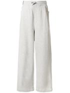 Sunnei Wide-leg Track Pants - Grey