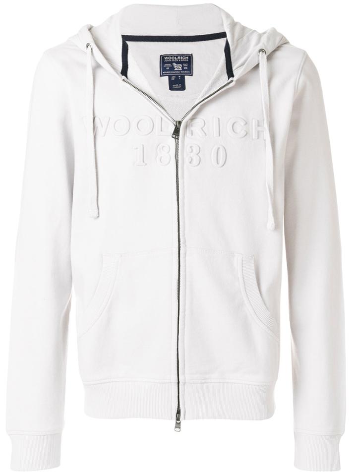 Woolrich Zipped Hooded Sweatshirt - Grey