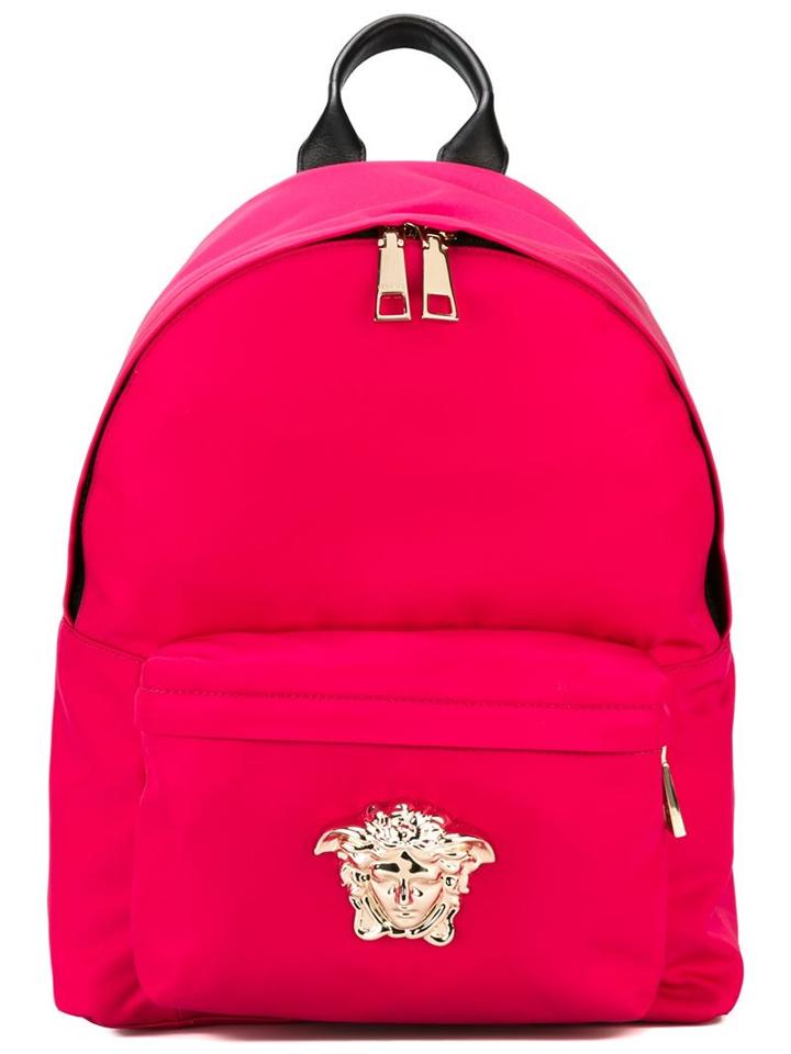 Versace Medusa Backpack, Pink/purple, Polyester/acrylic