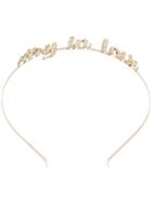 Red Valentino Stay In Love Headband - Metallic