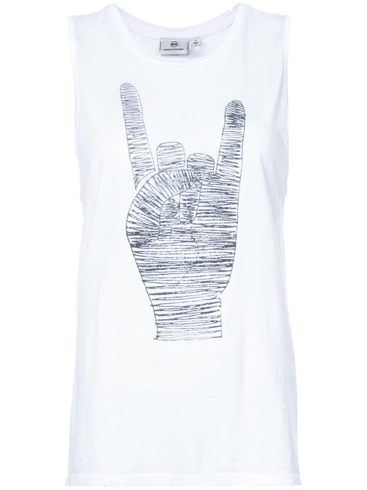 Ag Jeans Hand Print Tank - White