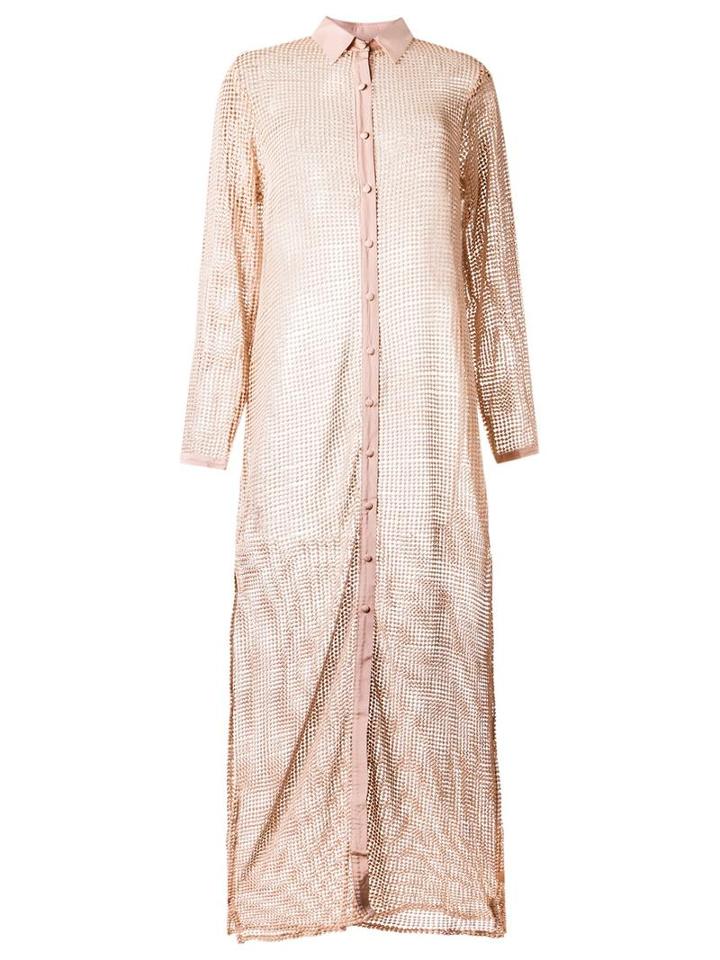 Adriana Degreas Long Beach Dress, Women's, Size: P, Nude/neutrals, Cotton