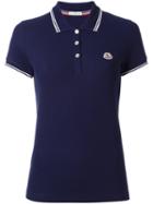 Moncler Short Sleeve Polo Shirt, Women's, Size: Xl, Blue, Cotton