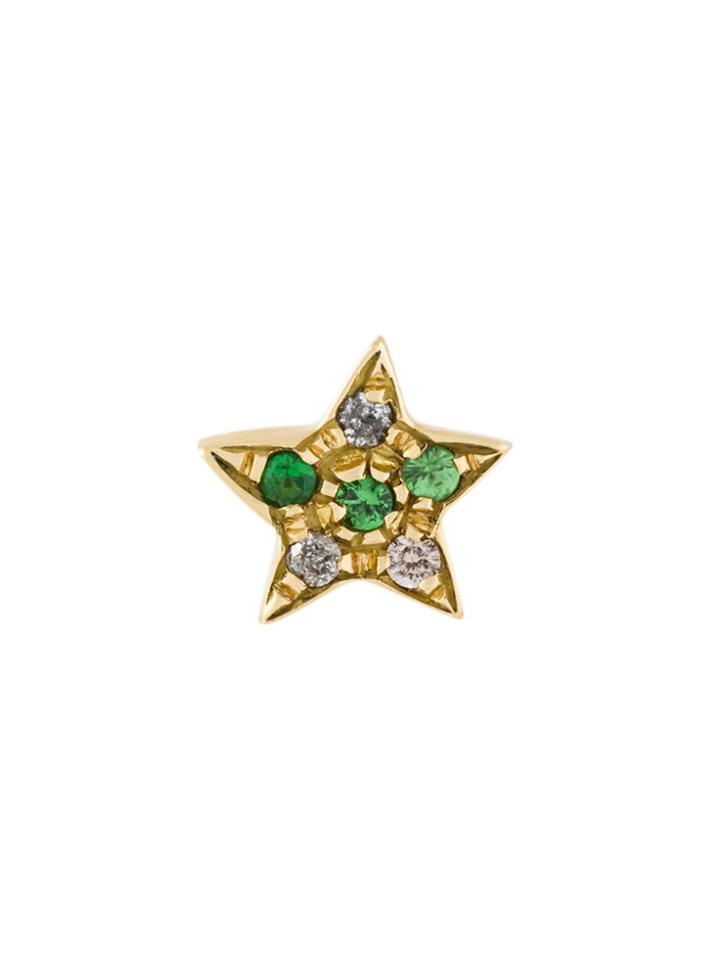 Carolina Bucci 18kt Gold Superstellar' Diamond Star Stud Earring -