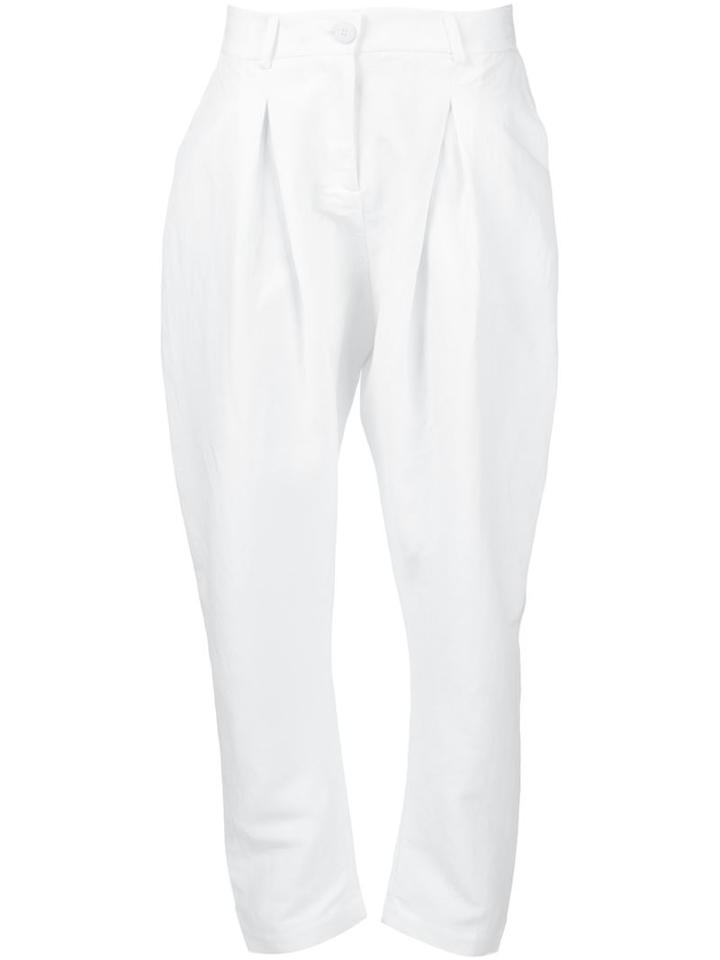 Isabel Benenato Relaxed High Waisted Trousers