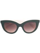 Victoria Beckham Cat Eye Sunglasses, Women's, Green, Acrylic
