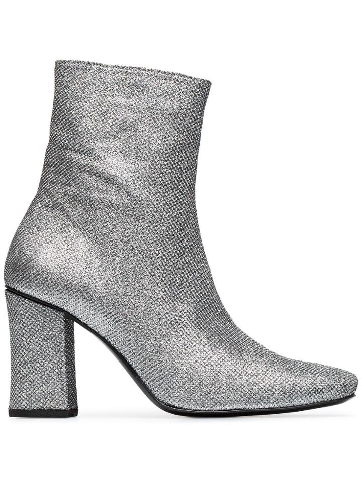 Dorateymur Silver Glitter Sybil 90 Boots - Metallic