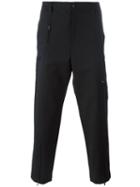 Y-3 Cropped Trousers, Men's, Size: Small, Black, Cotton/spandex/elastane