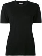 Paco Rabanne Knitted Short Sleeve Top - Black