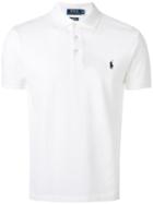 Polo Ralph Lauren Logo Embroidery Polo Shirt, Men's, Size: Large, White, Cotton/spandex/elastane