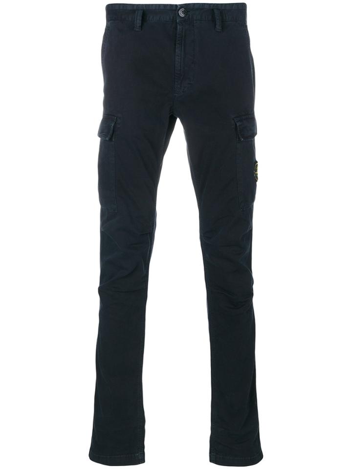 Stone Island Slim Cargo Pants - Blue