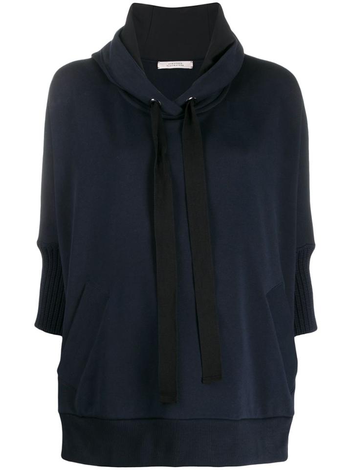 Dorothee Schumacher Cropped Sleeve Sweatshirt - Blue