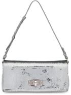 Miu Miu Sequin Shoulder Bag - Silver